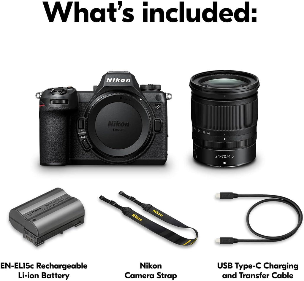 Nikon Z6 III with 24-70mm f/4 Lens | Full-Frame mirrorless Stills/Video Camera with 6K/60p Internal RAW Recording | Nikon USA Model