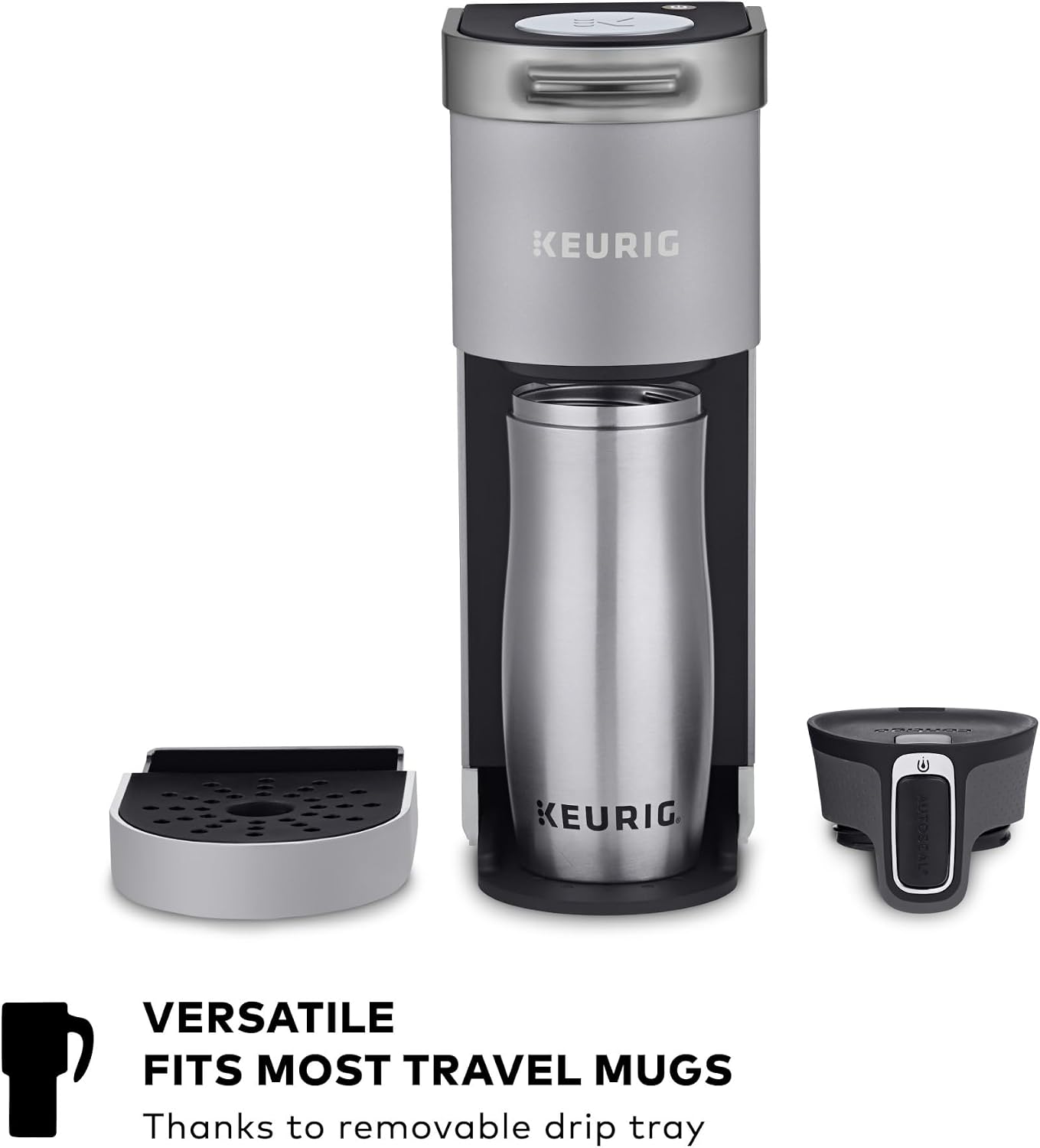 Keurig K-Suite Premium In-Room Hospitality Coffee Maker, Single Cup, Silver/Black
