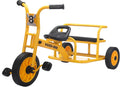Kids Tricycle for Ages 2-8, Kids Trike Bike with Adjustable Seat, Airless Rubber Tires and Rear Padded Seat, Preschool Daycare Tandem Tricycle, Gift for Boys and Girls