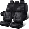 Fit for Jeep Gladiator 2020-2025 Custom Seat Covers, PU Leather Car Seat Covers, Full Coverage Protection, Thick Cushioning Seat Protectors(Standard Full Set/Black)