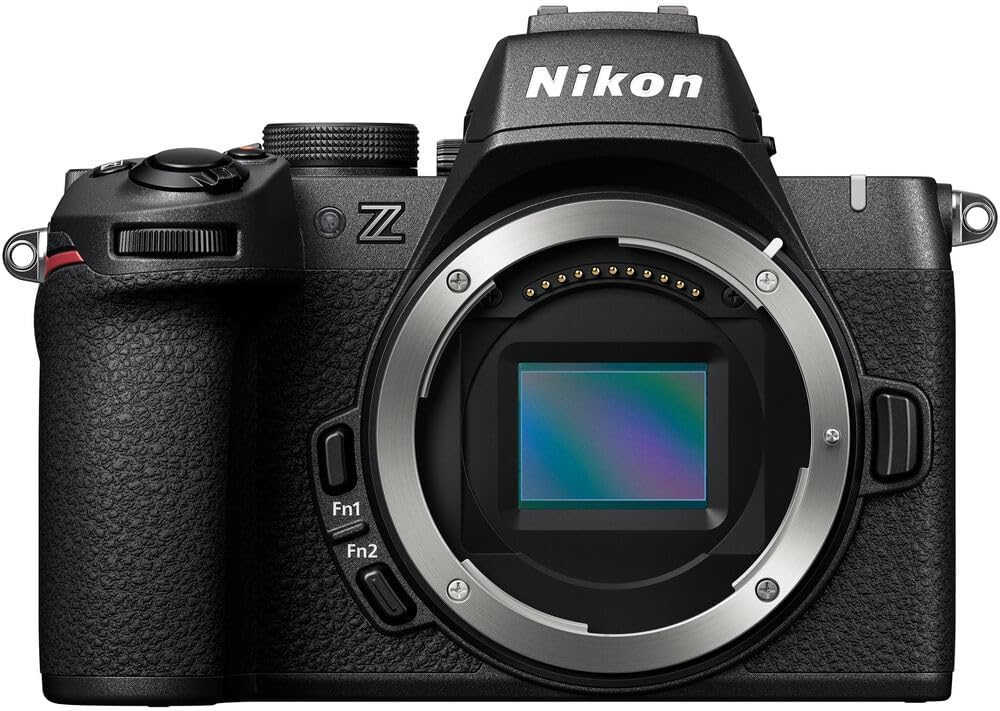 Nikon Z50 II Mirrorless Camera 4K DX Body with 16-50mm f/3.5-6.3 VR Lens Kit 1786 Bundle with Deco Gear Photography Backpack +LED + Pack of 2 64GB Memory Cards + Software & Accessories