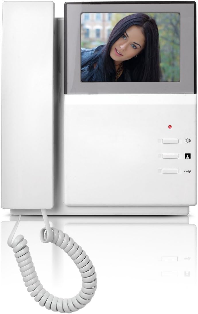 Wired Video Intercom Doorbell System 4.3 Inches HD LCD 2- Monitor Video Door Phone Bell Kits IR Night Vision Indoor Outdoor Camera DoorBell Intercom Doorphone Telephone Style 1V2