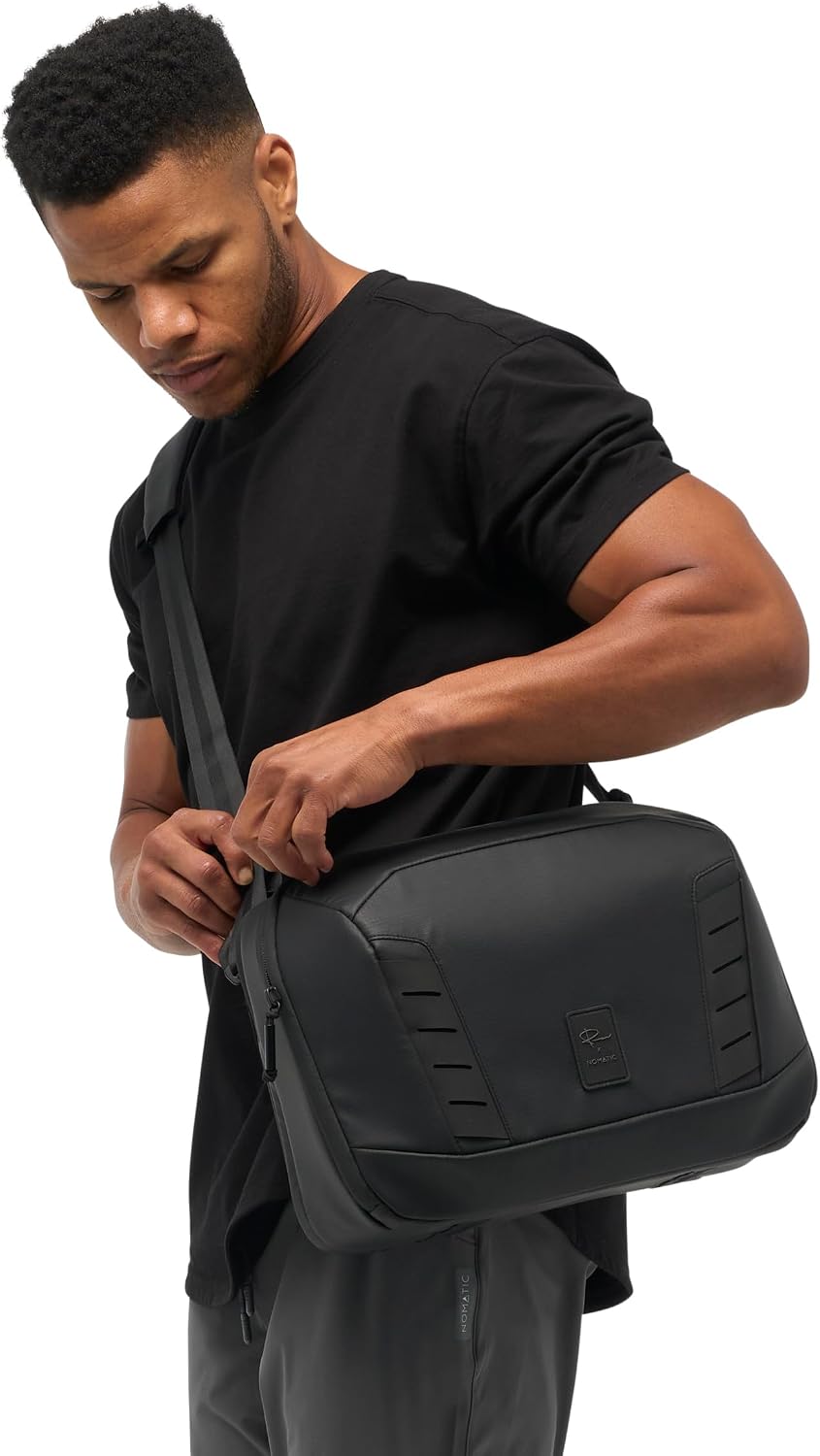 NOMATIC McKinnon Camera Messenger 13L: Versatile Camera Bag for Photographers with Quick Access, Secure Laptop Storage (Fits 14' MacBook), Comfortable Crossbody Design & External Straps for Travel