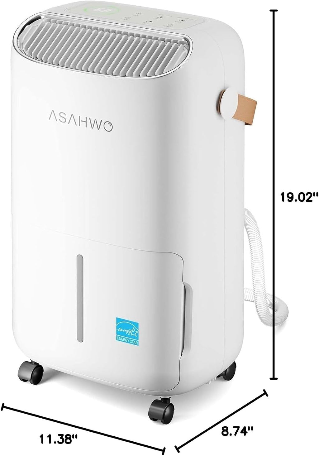 Dehumidifier for Basement,Home,Bathroom,Bedroom 45 pint/Day 4500 Sq ft Dehumidifiers with Drain Hose,Most Efficient Energy Star 2025,Intelligent Humidity Control,3 Modes,24H Timer (45 Pint)