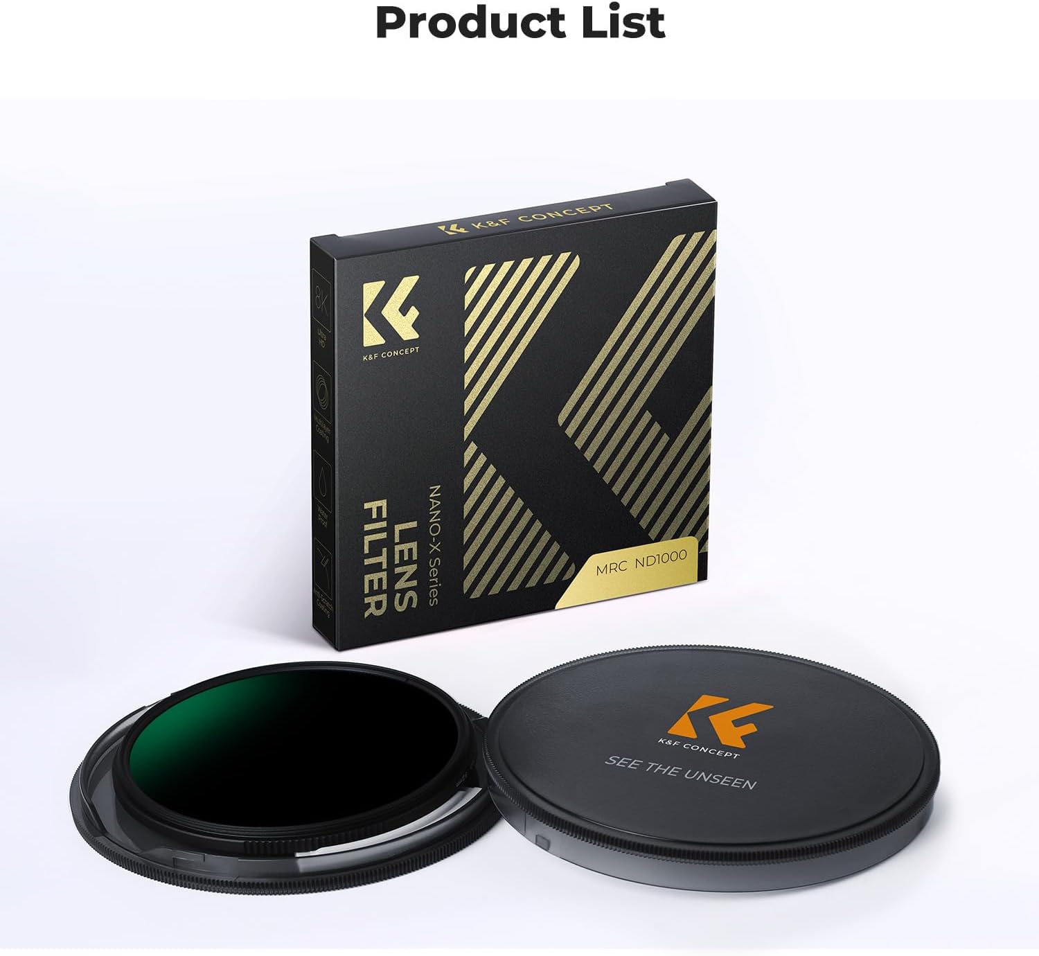 K&F CONCEPT 112mm ND1000 (10-Stop Fixed Neutral Density Filter) ND Lens Filter 28 Multi-Layer Coatings Nano-X Lens Compatible with Nikon Z 14-24mm f2.8S