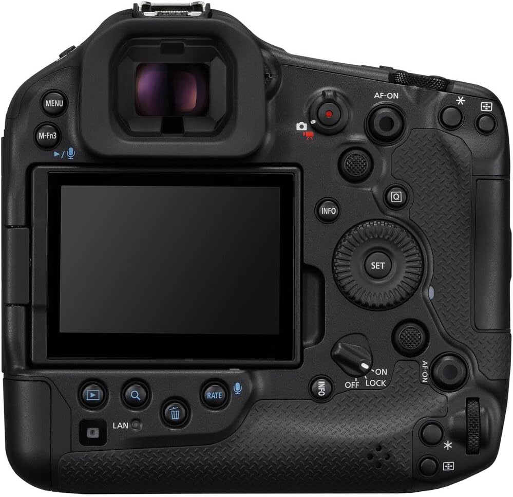Canon EOS R1 Mirrorless Camera – Flagship RF-Mount Camera with High-Speed Stacked Sensor, AI Autofocus & 8K Video (6577C002) + 240GB Memory Card