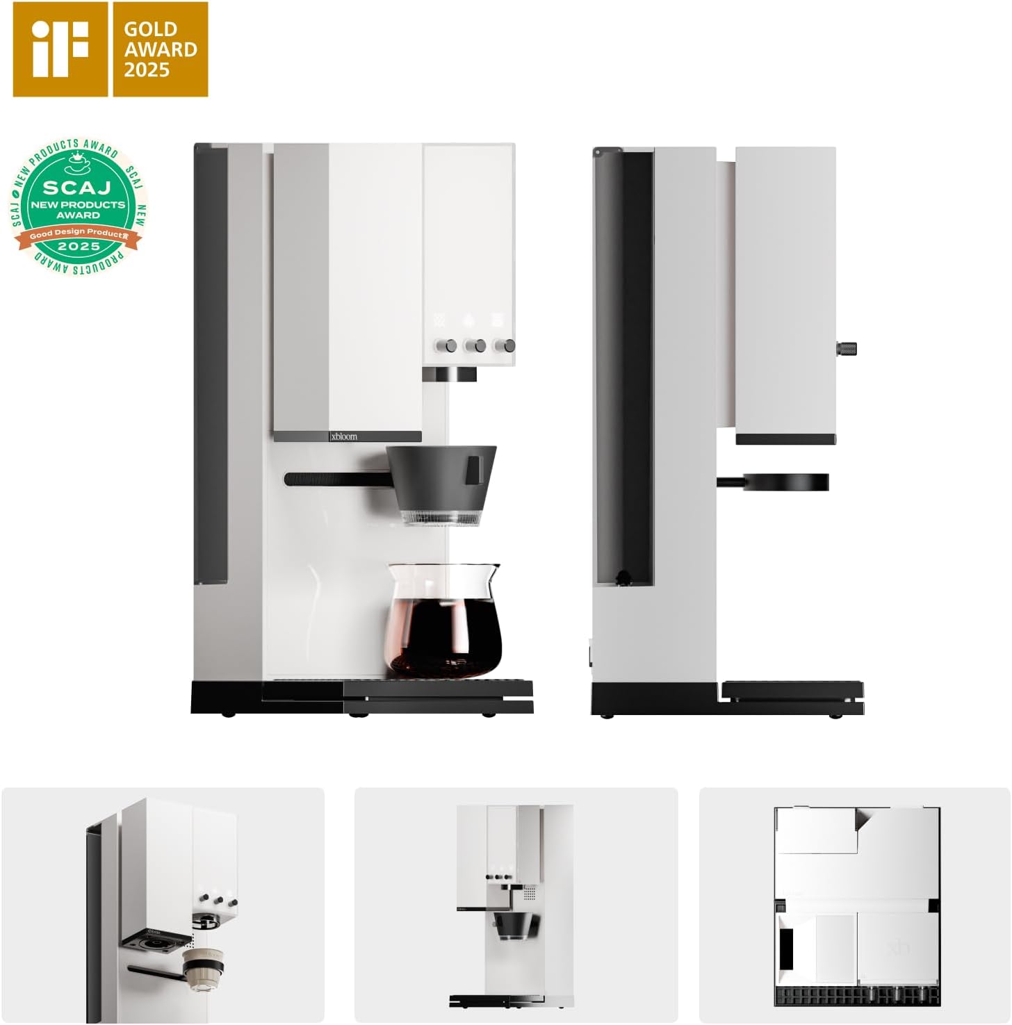 xBloom Studio Coffee Machine – Drip Coffee Maker with Built-in Grinder and Scale, 3 Automation Levels, App Connected Pour Over Coffee Maker for Home and Office, Twilight