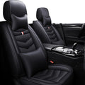 Car Seat Covers Fit for Toyota Highlander 2001-2025, Leather Seat Covers for Car, Waterproof Non-Slip Durable Car Seat Protector(2 Seats with Pillow,Black)