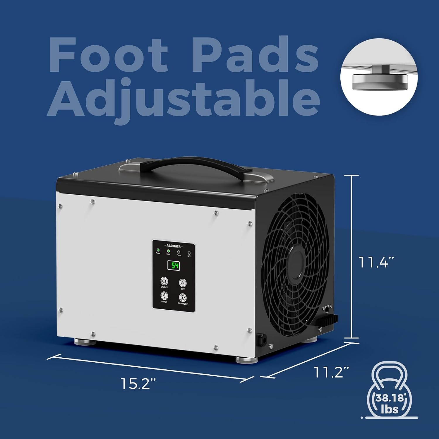 ALORAIR Crawl Space/Basement Dehumidifier 70 Pint with Pump, Automatic Defrost, Up to 1000 Sq Ft Commercial Dehumidifier, Memory Start, cETL Listed