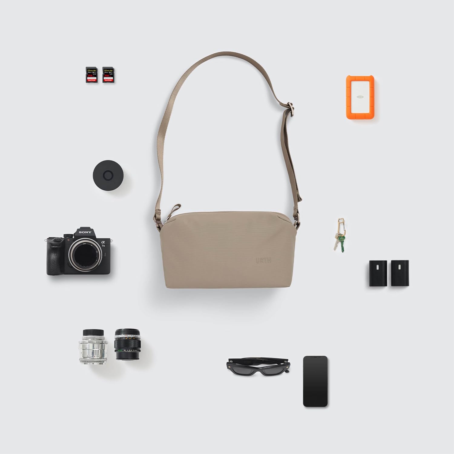 Urth Dolomite 5L Crossbody Camera Sling Bag - Weatherproof + Recycled