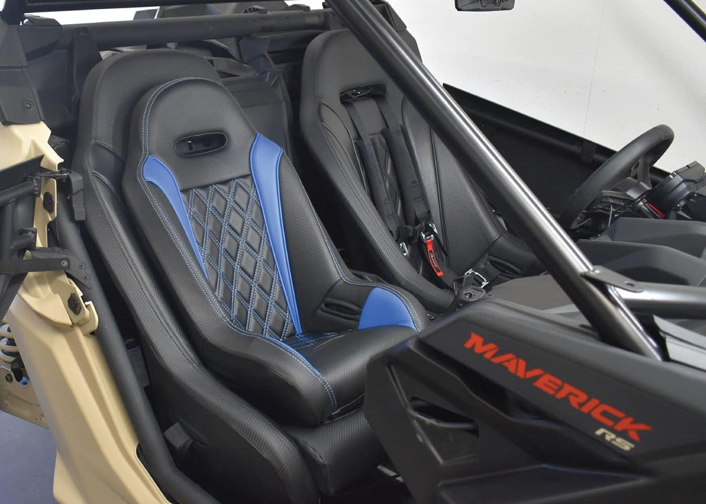 UTV Junior Seat (Fits Stock and Aftermarket Seats) (Blue Seat - Black 5 Point Harness)