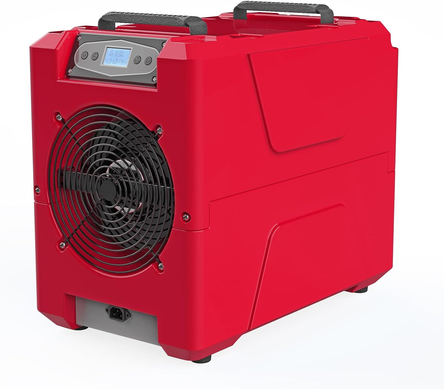 Mounto 150 Pints Compact Commercial Dehumidifier, LGR Technology, Built-in Pump, ETL Certified, Ideal for Large Spaces, Water Damage Restoration, Industrial Use (Red)