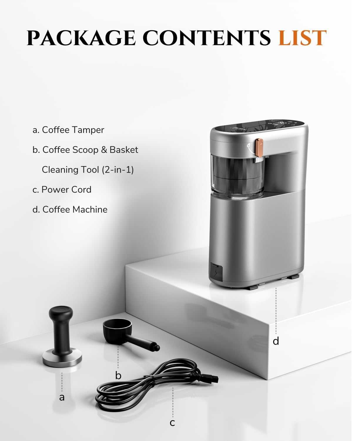 C1 Compact Mini Espresso Machine with Ground Coffee, Rechargeable Portable Espresso Maker, Electric Small Espresso Machine for Travel RV Car Camping Hiking Office Home Use Coffee Maker with Rich Crema