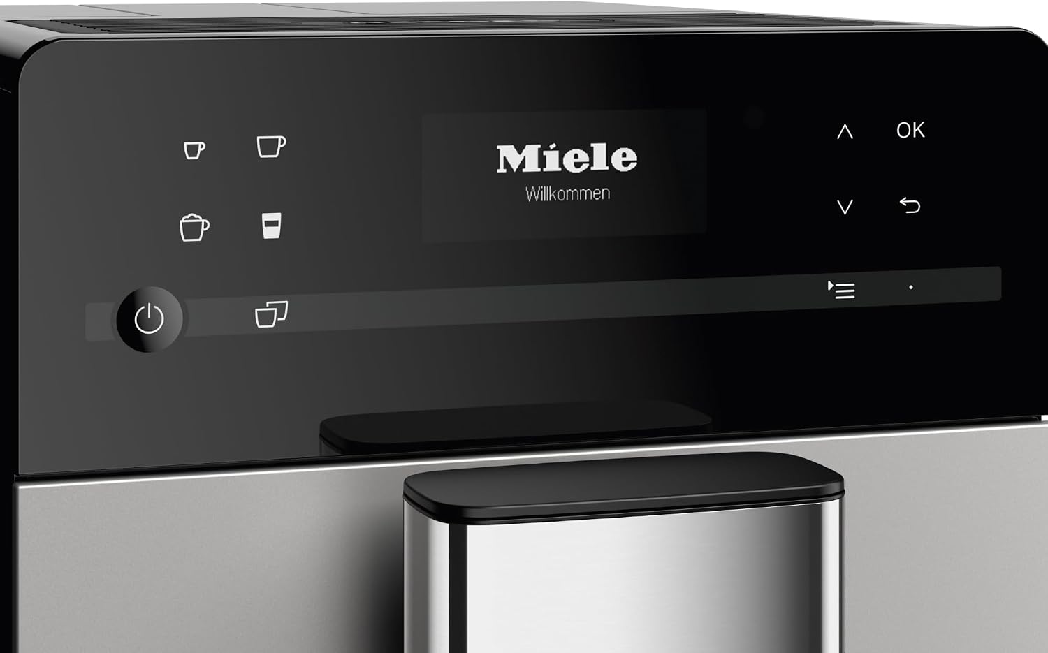 Miele CM 5510 Silence Automatic Coffee Machine - With OneTouch for Two, AromaticSystem, Individual Profile Settings, and Cleaning Programs, in AluSilver Metallic Finish