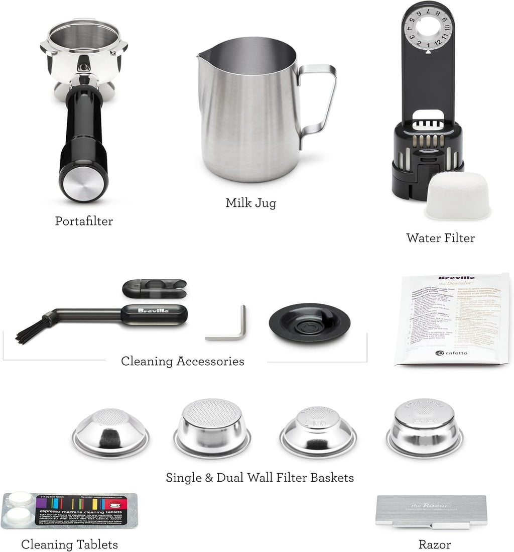 Breville Barista Express Impress BES876BST, Black Stainless Steel