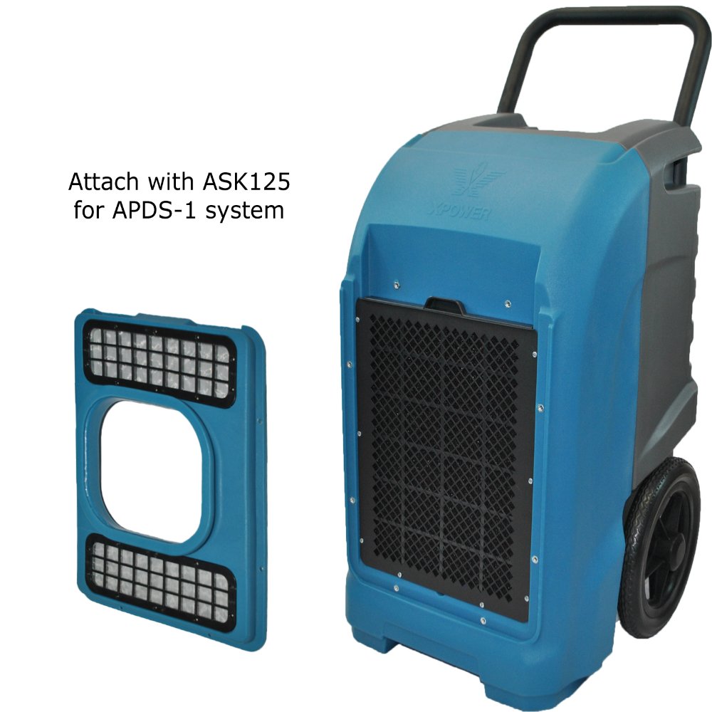 125-Pint Commercial Dehumidifier with Automatic Purge Pump and Drainage Hose