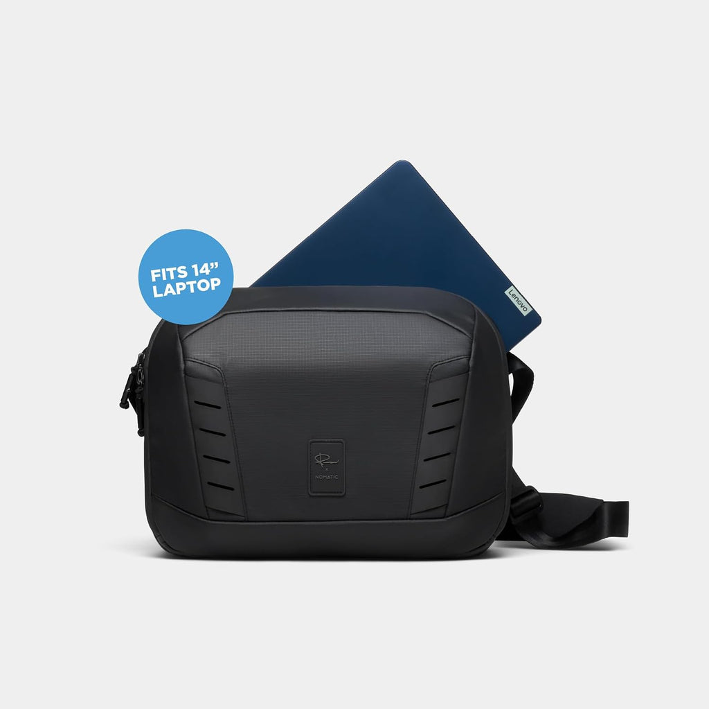 NOMATIC McKinnon Camera Messenger 13L: Versatile Camera Bag for Photographers with Quick Access, Secure Laptop Storage (Fits 14' MacBook), Comfortable Crossbody Design & External Straps for Travel