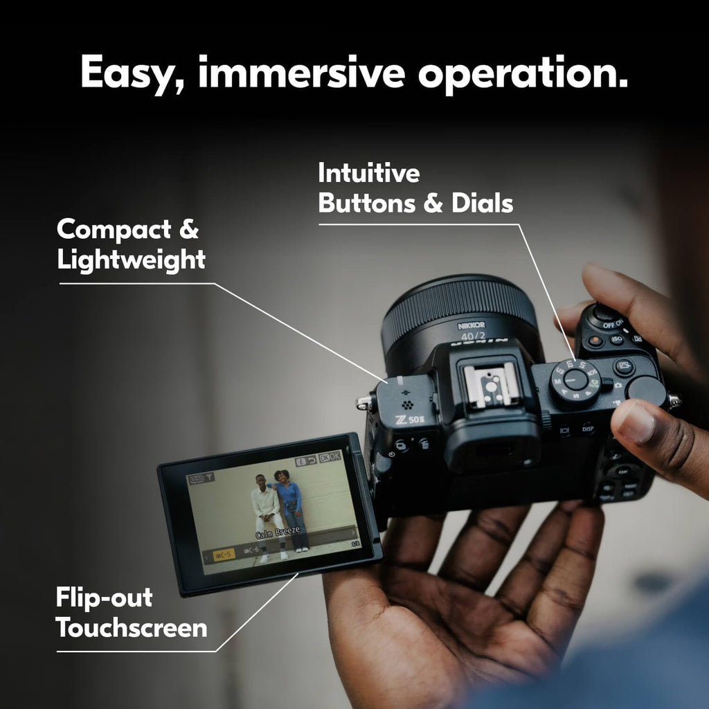 Nikon Z50 II | Compact mirrorless Stills/Video Camera with Easy Color presets and Wireless Photo Sharing | Nikon USA Model