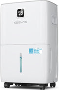 Kesnos 80 Pints Energy Star Dehumidifier for Home, Basement with Drain Hose, Front LED Display and 1.06 Gal Water Tank, Ideal for Large Room up to 5,500 Sq. Ft., Featuring Auto Defrost, Timer Function
