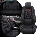 Car Seat Covers Full Set for Nissan Pathfinder 2015-2025 Leather Seat Covers, Waterproof Non-Slip Breathable and Wear Seat Cover, Car Seat Protector Adapted Airbags（Standard, Black）