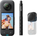 Insta360 X3 Get-Set Bundle - 360 Action Camera with 5.7K 360 Active HDR Video, 4K Single-Lens Camera, Waterproof, FlowState Stabilization, 2.29' Touchscreen, AI Editing, for Motorcycle