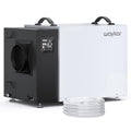 Waykar 216 Pint Crawl Space Dehumidifier with Pump & Drain Hose for Basements, Commercial & Water Damage Spaces up to 8000 Sq. Ft., Compact, Strong Dehumidification, 5-Year Quality Coverage