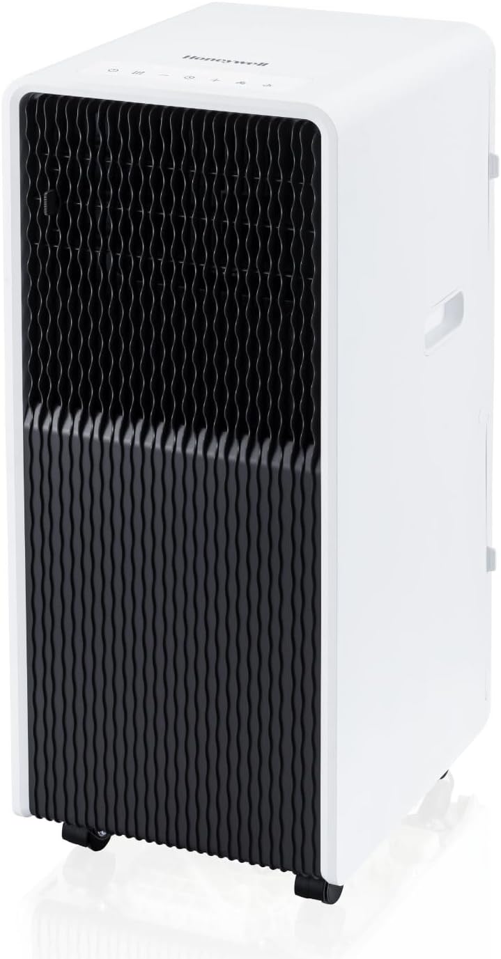 Honeywell 13,500 BTU Slim Portable AC with Fan, Dehumidifier, Remote Control – Cools Up to 660 Sq. Ft., HX4CESAWG0 (10,000 BTU SACC)