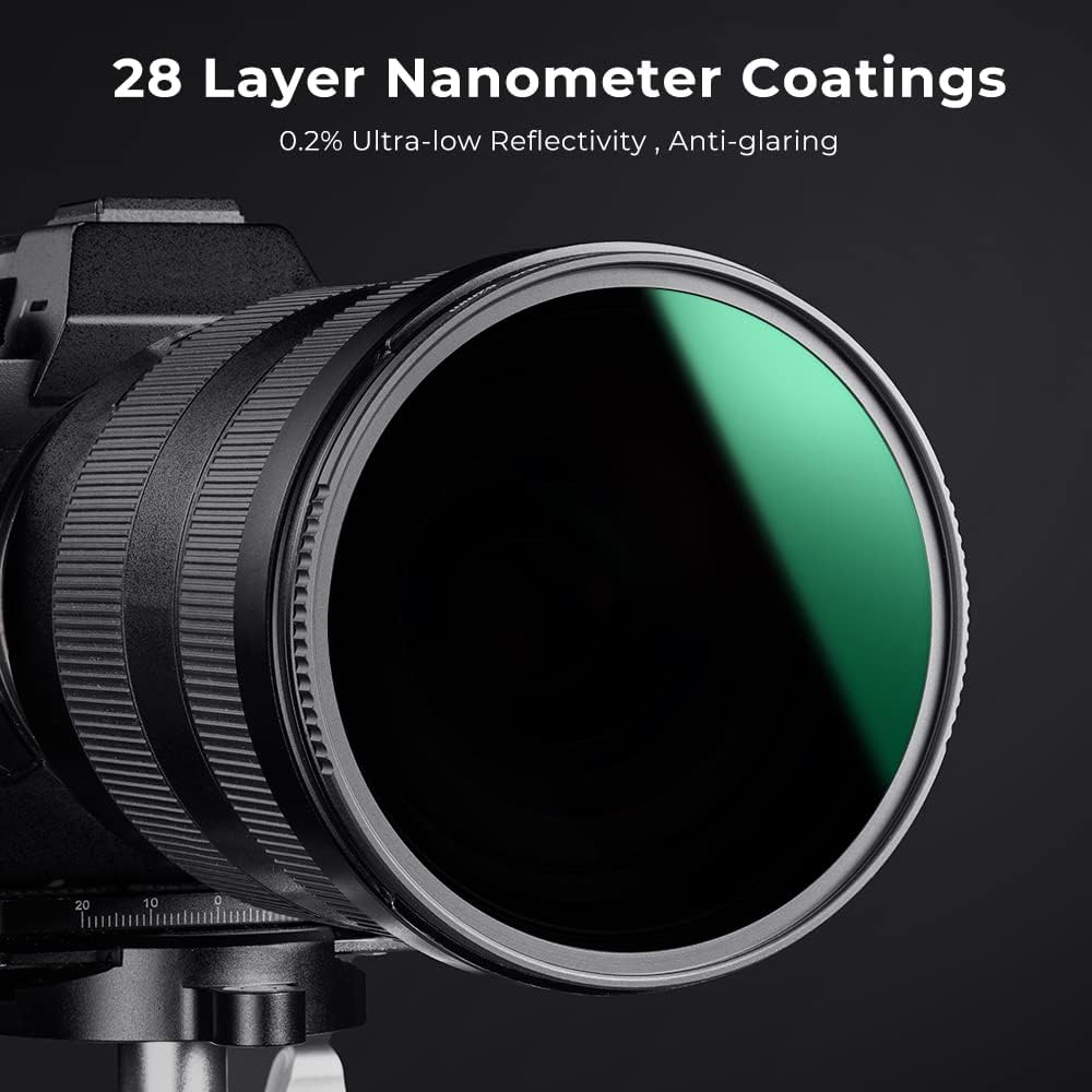 K&F CONCEPT 112mm ND1000 (10-Stop Fixed Neutral Density Filter) ND Lens Filter 28 Multi-Layer Coatings Nano-X Lens Compatible with Nikon Z 14-24mm f2.8S