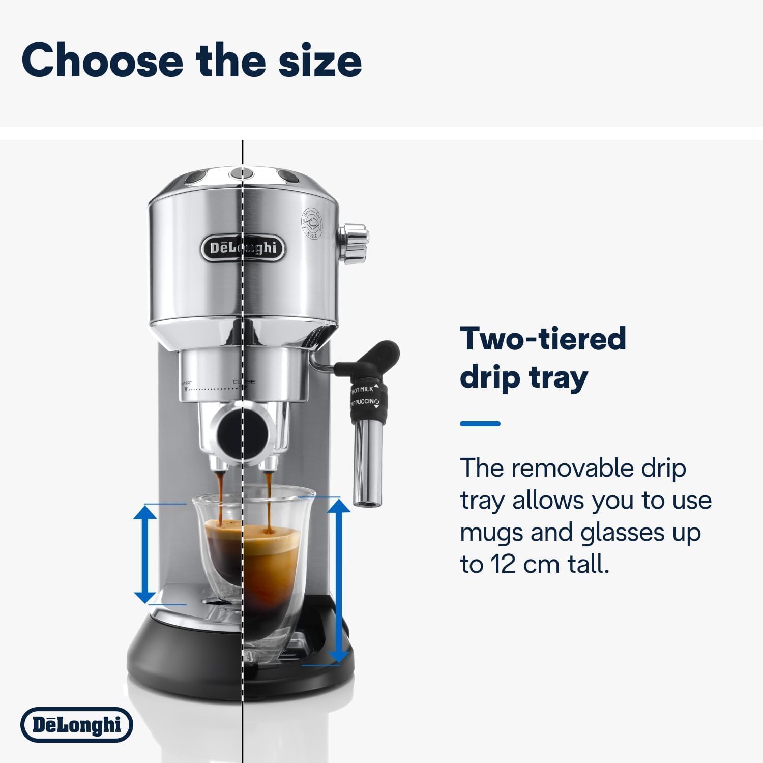 De'Longhi EC685M Dedica Deluxe Automatic Espresso Machine,35 oz, 1, Metallic