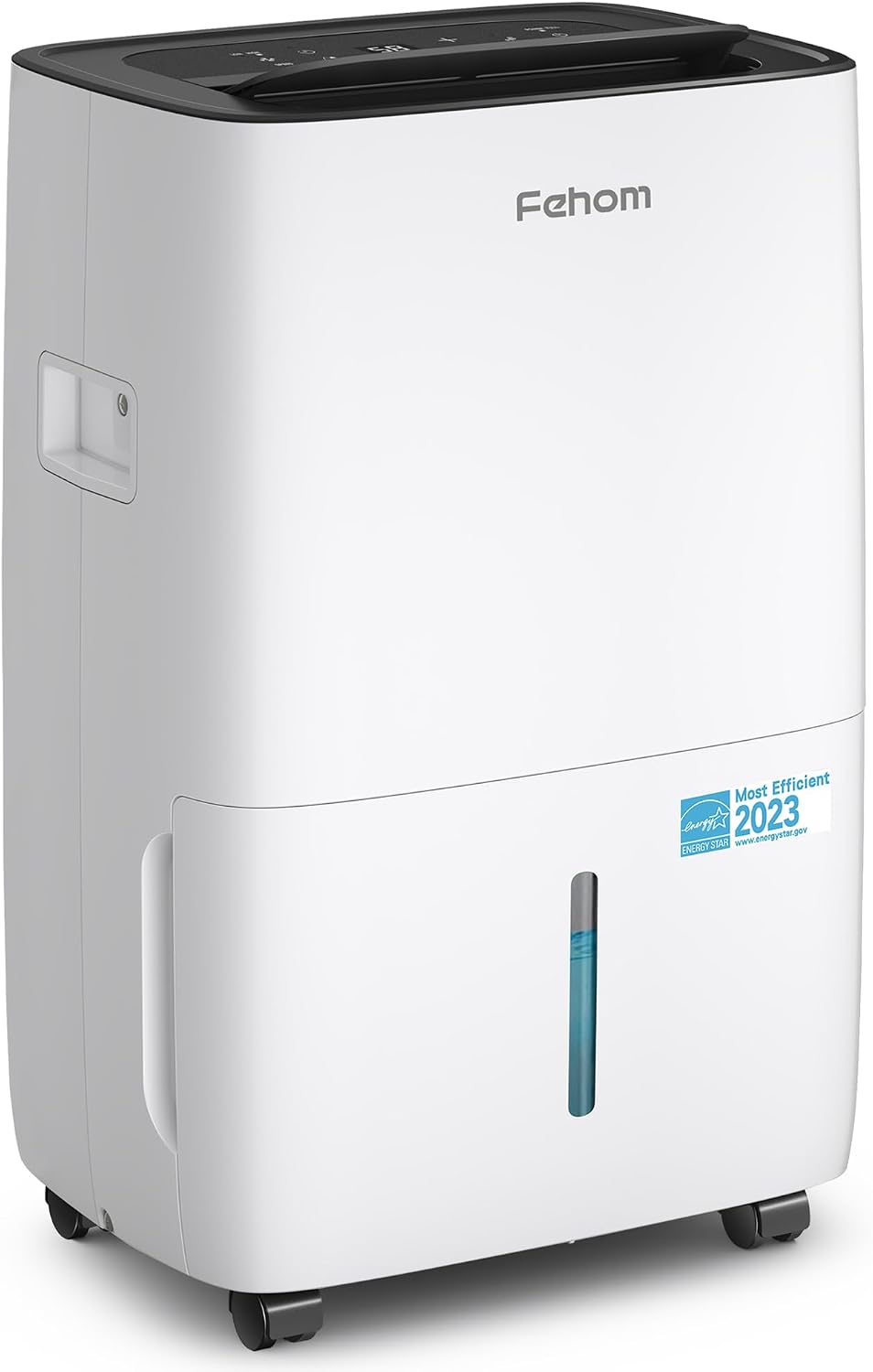 Fehom 80 Pints Dehumidifier Most Efficient Energy Star - 5,000 Sq. Ft. Dehumidifier for Basement with Drain Hose and 1.06 Gal Water Tank, Smart Dehumidifiers for Home, Large Rooms(JD025L-80)