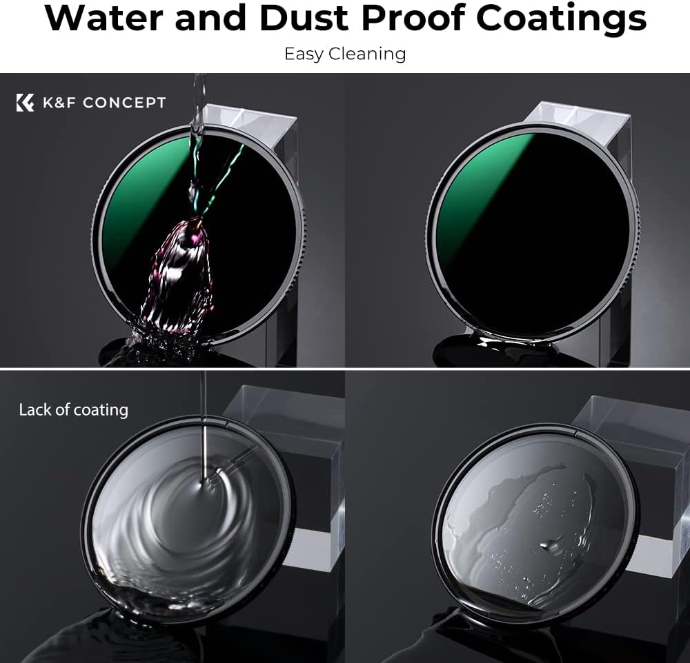 K&F CONCEPT 112mm ND1000 (10-Stop Fixed Neutral Density Filter) ND Lens Filter 28 Multi-Layer Coatings Nano-X Lens Compatible with Nikon Z 14-24mm f2.8S