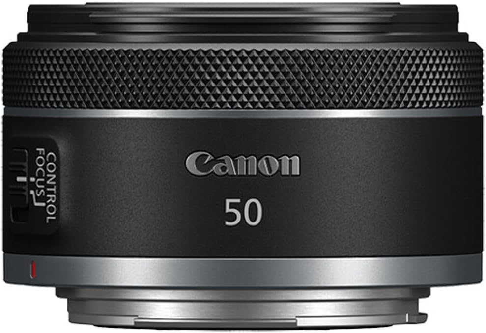 Canon RF 50mm f/1.8 STM Lens Bundle with UV Filter + Lens Cap Keeper