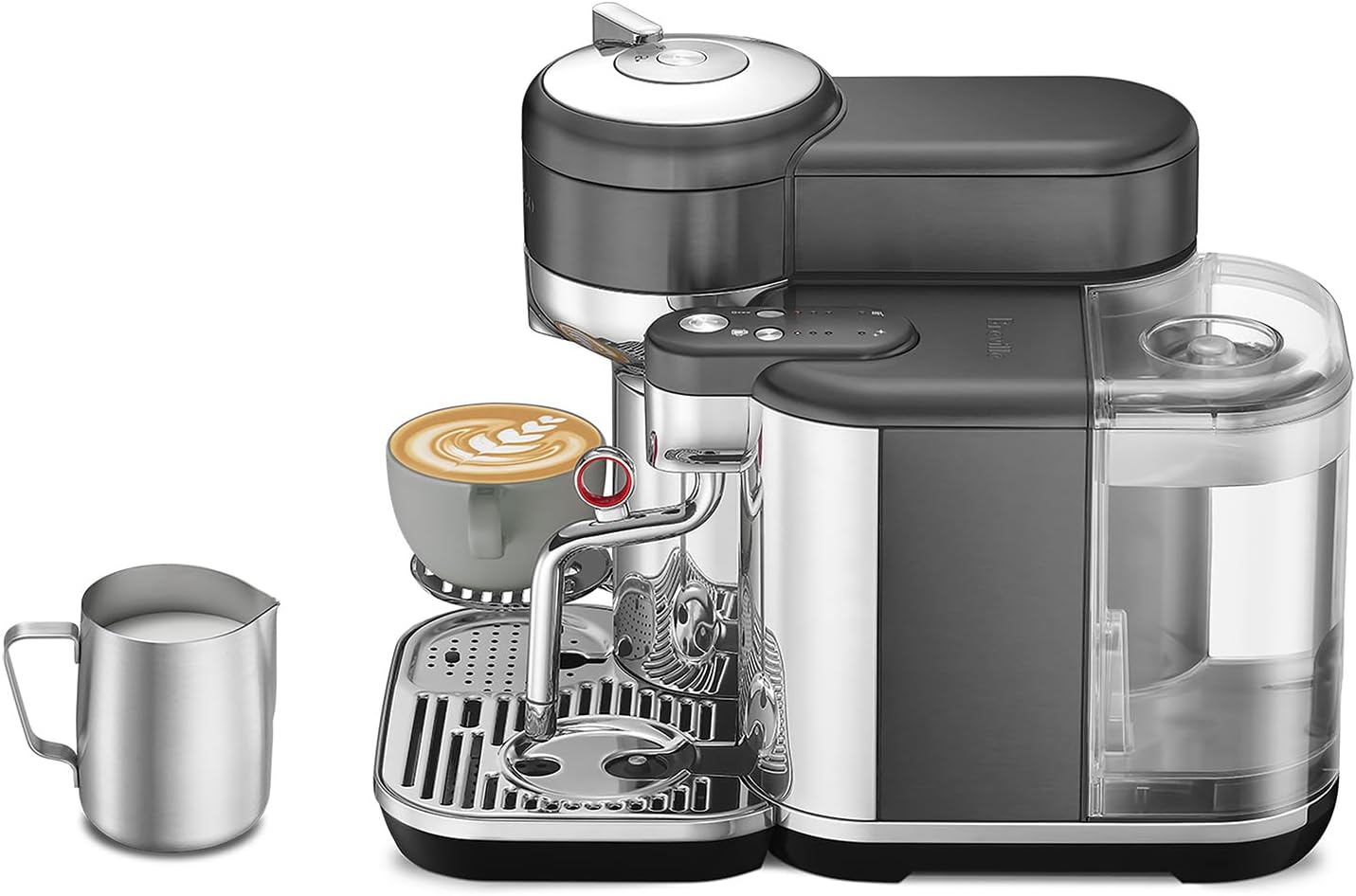 Nespresso Vertuo Creatista Coffee and Espresso Maker by Breville, Black Stainless Steel