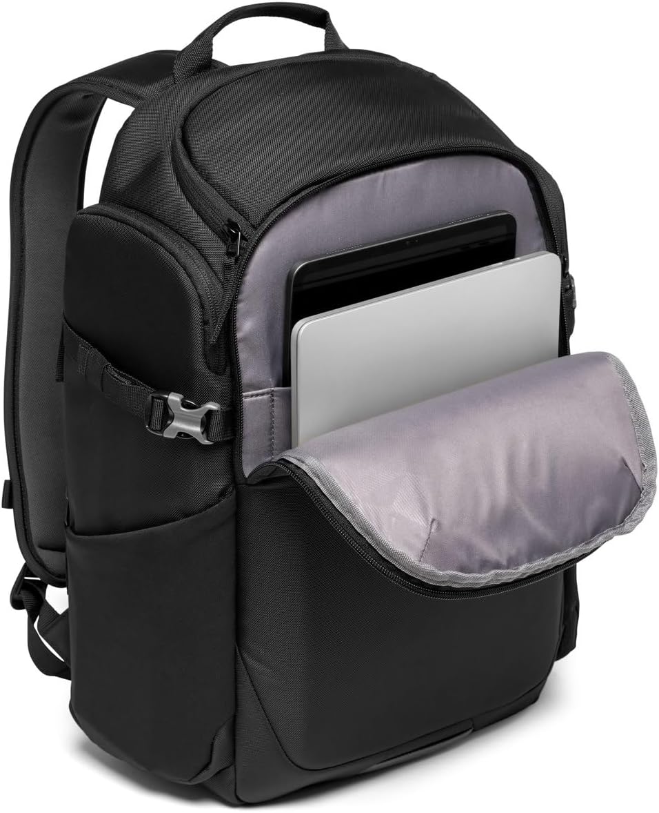 Manfrotto Advanced Befree III Professional Photography Backpack for Camera and Laptop, Bag for Reflex/Mirrorless Camera with Lenses, with Interchangeable Padded Dividers and Tripod Attachment