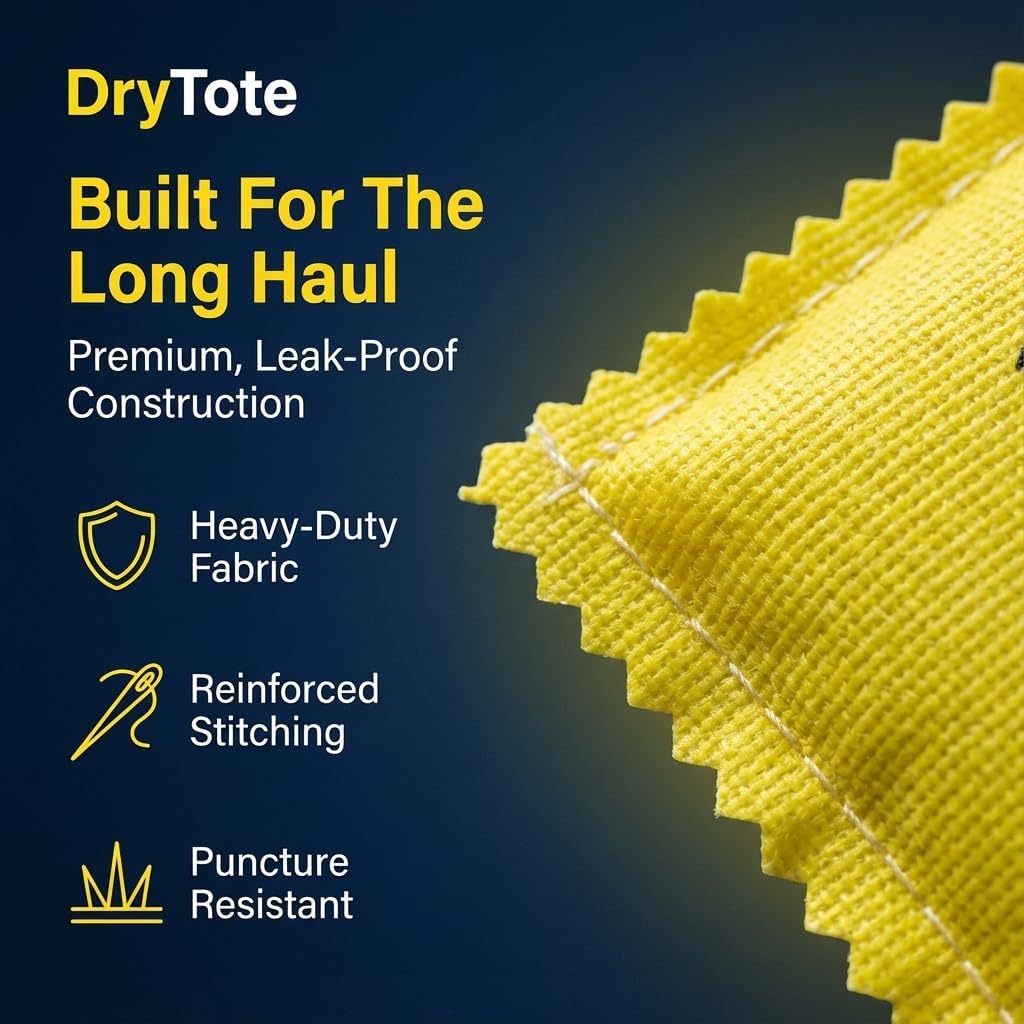 DryTote Rechargeable Desiccant Pack (Pack of 50), Ultimate Moisture Absorption, Color Change Indicator, Safe Storage Protection, Large Capacity 200 Gallons, 100g, Yellow