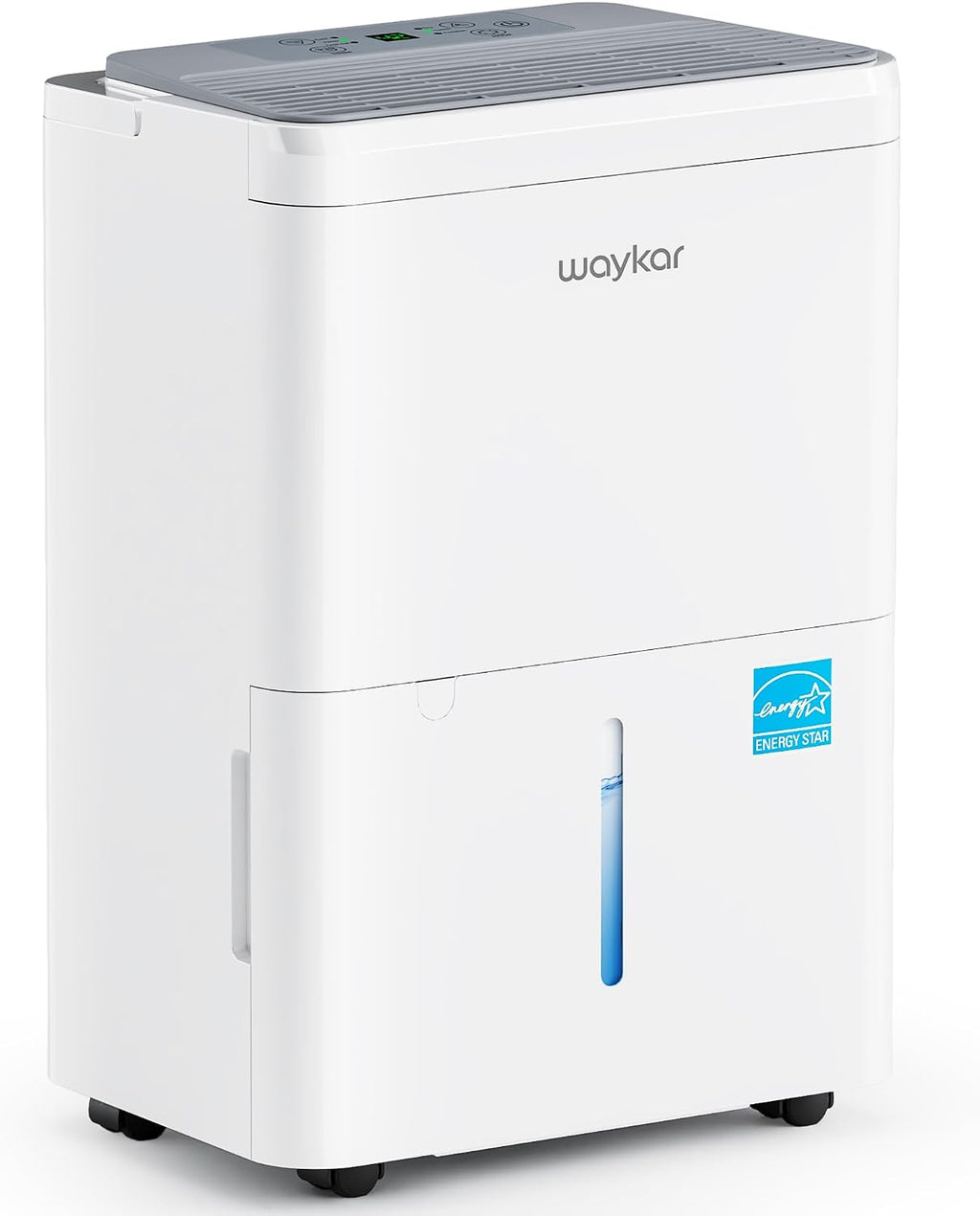 Waykar 2000 Sq. Ft. Energy Star 2025 Dehumidifier for Basement & Home, Adjusts from 15% RH With Drain Hose, Ultra Quiet 35 dB for Bedroom & Bathroom