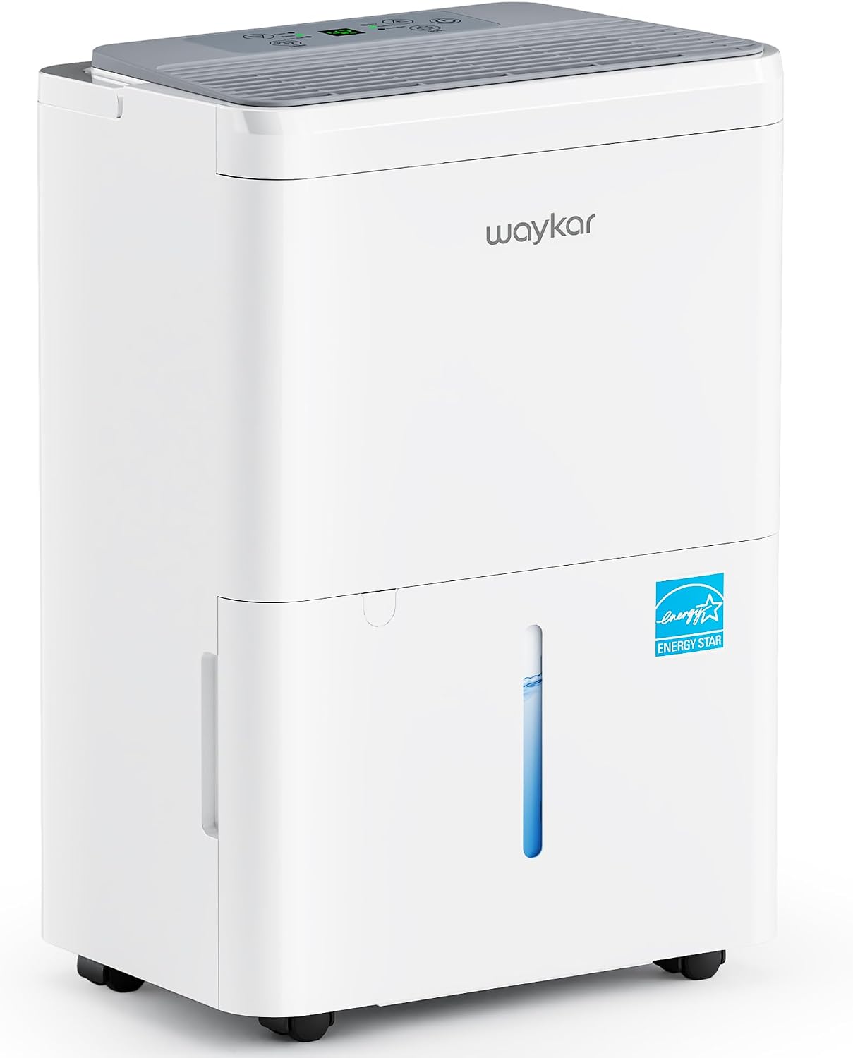 Waykar 2000 Sq. Ft. Energy Star 2025 Dehumidifier for Basement & Home, Adjusts from 15% RH With Drain Hose, Ultra Quiet 35 dB for Bedroom & Bathroom