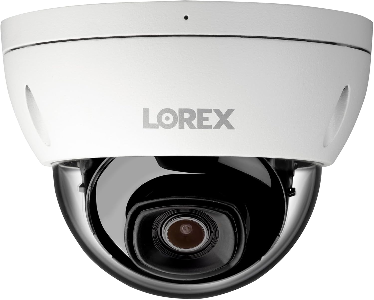 Lorex 4K IP Wired Dome Security Camera | Listen-in Audio | IK10 Vandal Proof Rating | Person and Vehicle Detection | Color Night Vision | IP67 Weatherproof | White