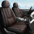Car Seat Covers for Cadillac Eldorado 1997-2002,Waterproof Leather Seat Covers 2-Seats Standard,Car Interior Accessories with Airbag,Car Seat Protectors for Eldorado(Black+Coffee)