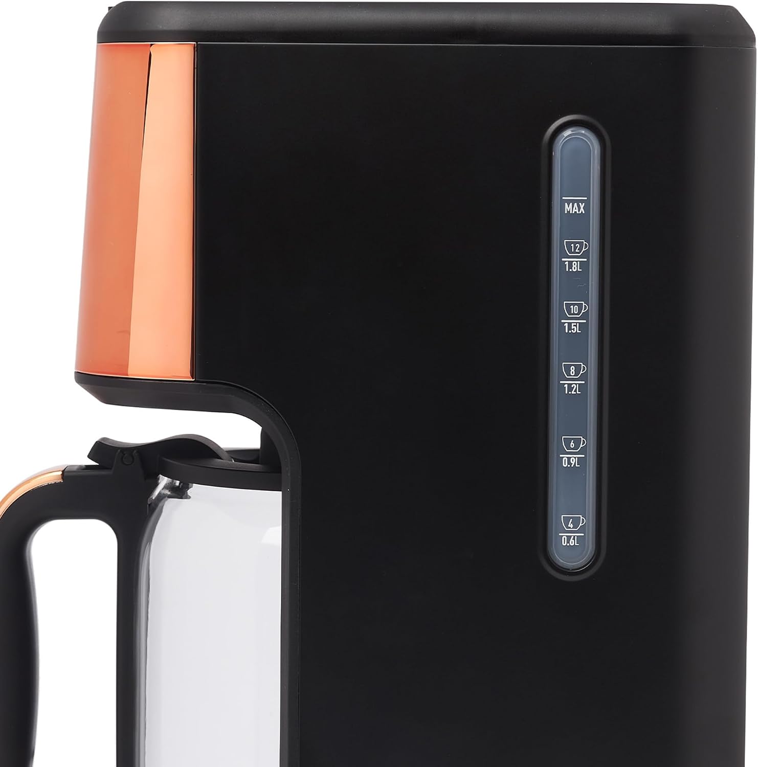 HADEN Generous Brew 14 Cup Coffee Maker with 120 Minute Keep Warm, Delay Brew, Adjustable Strength, Programmable Clock, and Anti Drip, Black/Copper