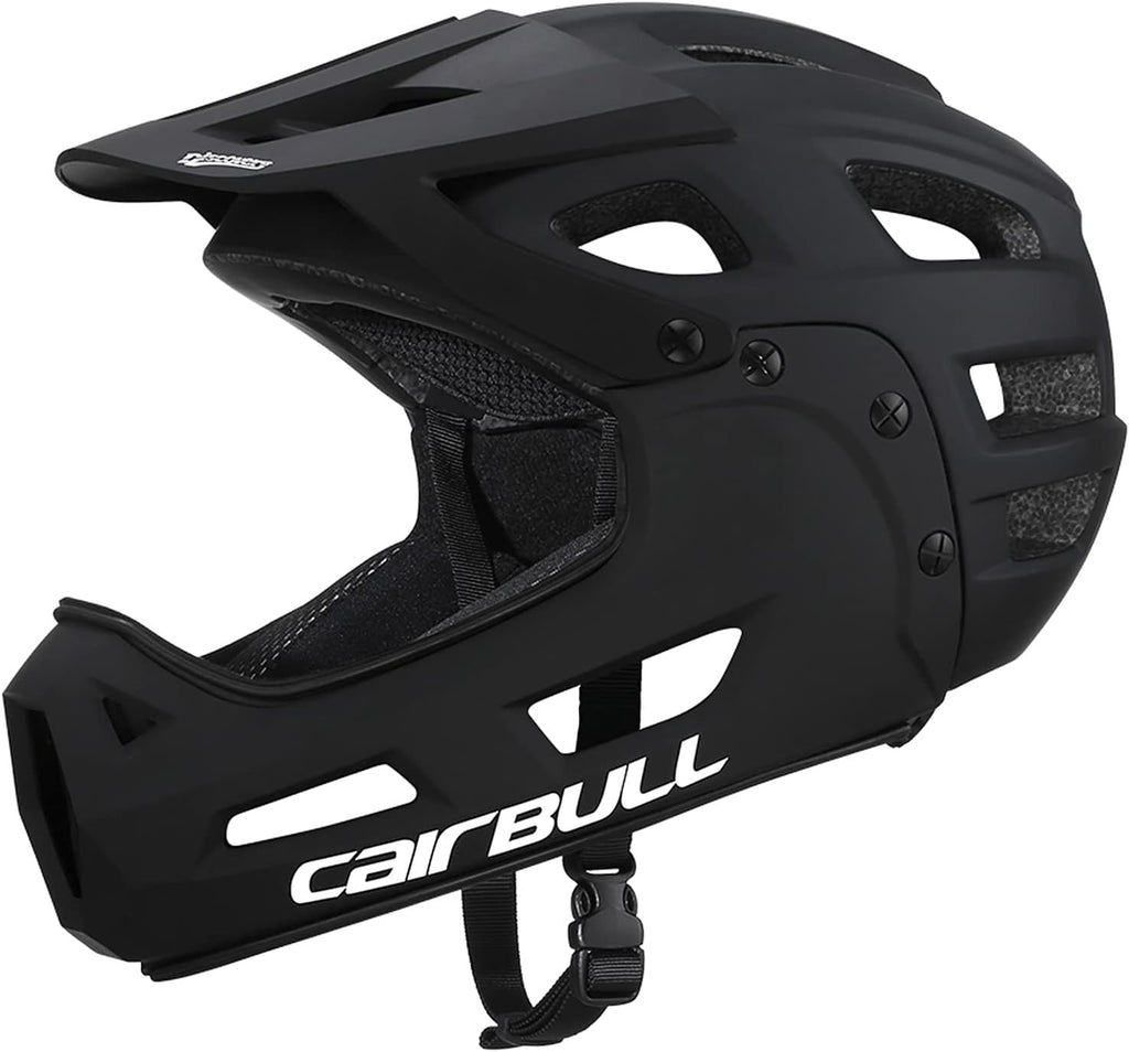 Lixada Cycling Helmet for Adults Full Face Bike Helmet Adult Cycling Helmet with Detachable Chin Guard and Visor for Mountain Biking 54-61 cm