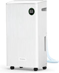 4500 Sq.Ft Dehumidifier with Drain Hose Max 80 Pint, Automatic Defrosting, Intelligent Humidity Control with 24HR Timer, Smart Quiet Dehumidifier, for Basement, Bathroom, Bedroom, Home, White