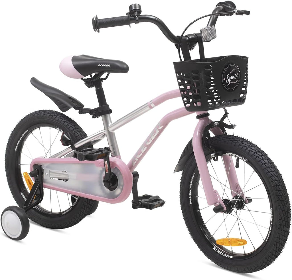 ACEGER Kids Bike for Ages 2-12 Years Old Boys Girls and Toddler, 12 14 16 18 Inch Children Bicycle with Training Wheels, 20 Inch Bike with Kickstand, Multiple Colors.