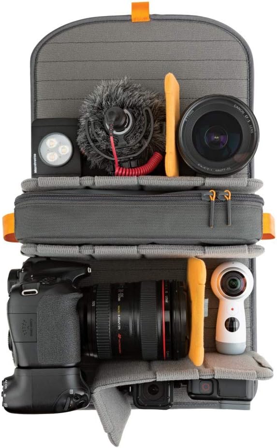 LOWE PRO Freeline Camera Backpack 350 AW, Black. Versatile Daypack Designed for Travel, Photographers and videographers. for DSLR, Mirrorless, Laptops, Bridge, CSC, Lenses and Travel Gear. (LP37170-PWW)