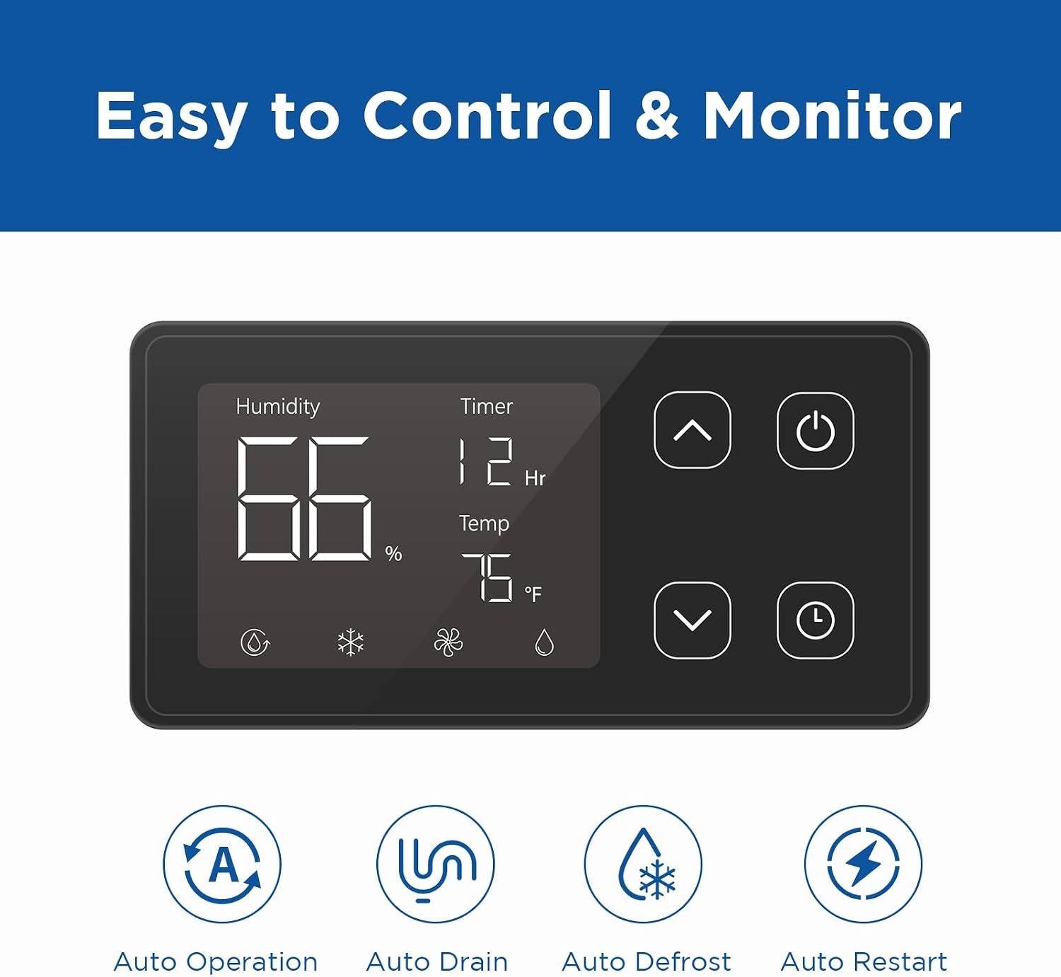 145 Pints Commercial Dehumidifier with Pump, Crawlspace Dehumidifiers with Drain Hose for Compact Tight Basements Large Spaces | MOISWELL Defender MP70