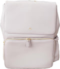 Ruby Camera Backpack – Sleek, Durable Vegan Leather Bag with Gear Dividers, Laptop Compartment, and Side Access for Cameras & Gear, Gray