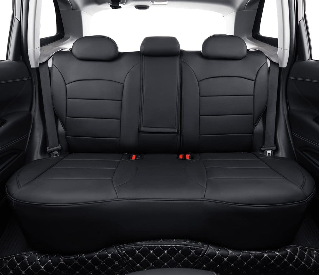 coverdream Custom Seat Covers Compatible with Select Hyundai Elantra ECO,SEL,SE,Value Edition 2017 2018 Models - Leatherette (Black,Full Set)