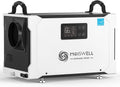 155 Pint Commercial Dehumidifier with Drain Hose for Crawl Spaces, Basements, Industry Water Damage Unit, Large Capacity, Compact, Portable, Auto Defrost, Memory Starting