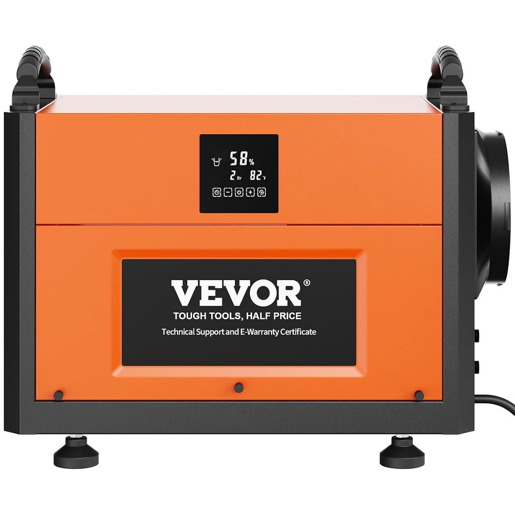 VEVOR 190 Pints Commercial Dehumidifier with Drain Hose for Crawl Spaces, Basements Warehouse & Job Sites, Large Capacity Dehumidifier for Water Damage Restoration, Auto Defrost, CSA Listed
