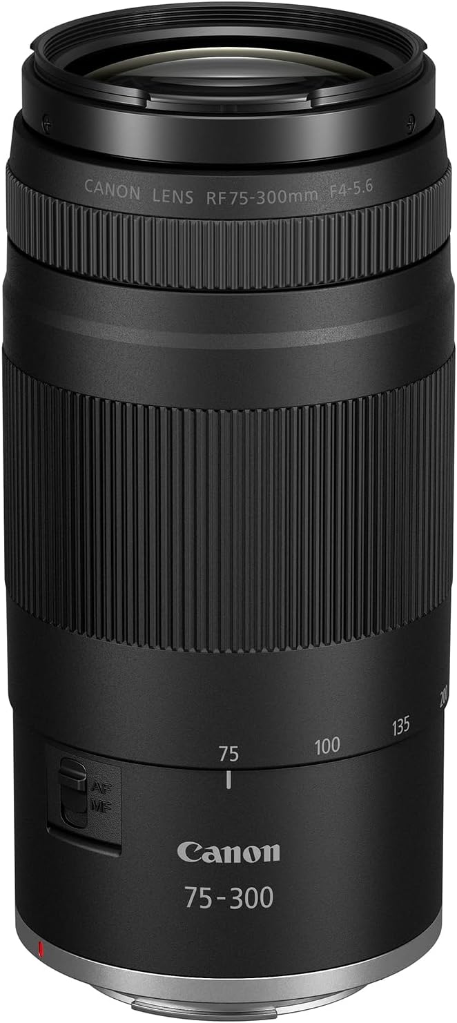 Canon EOS R100 Mirrorless Camera Double Zoom 2 Lens Kit RF-S 18-45mm and RF 75-300mm 6052C111 Bundle with Deco Gear Accessories Kit + 2 Battery +Tripod + Filters + Wide Angle & Telephoto Lenses &More